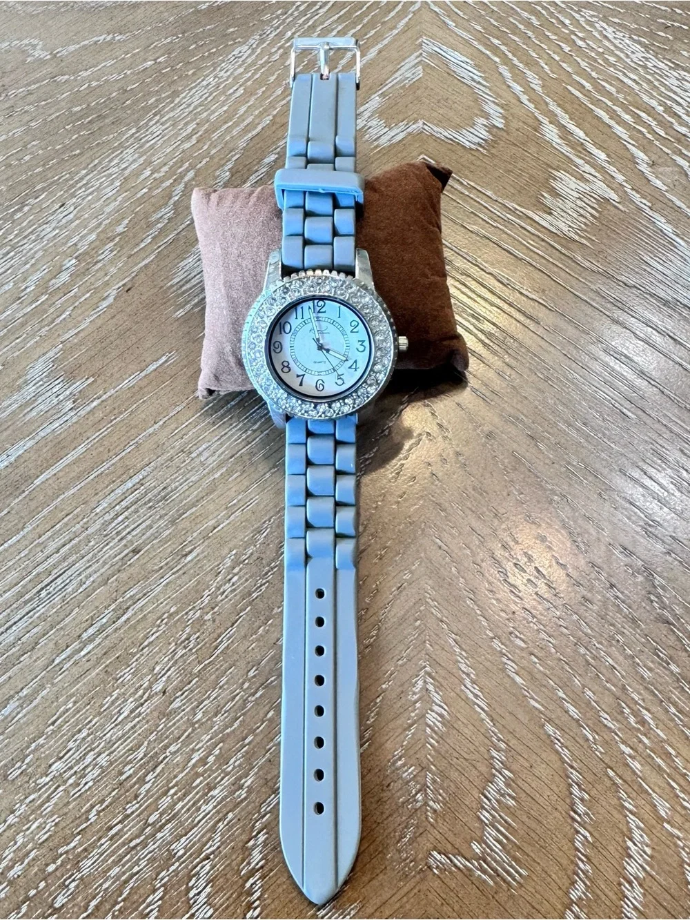 Kim Rogers Ladies Quartz Watch With Pave’ Border